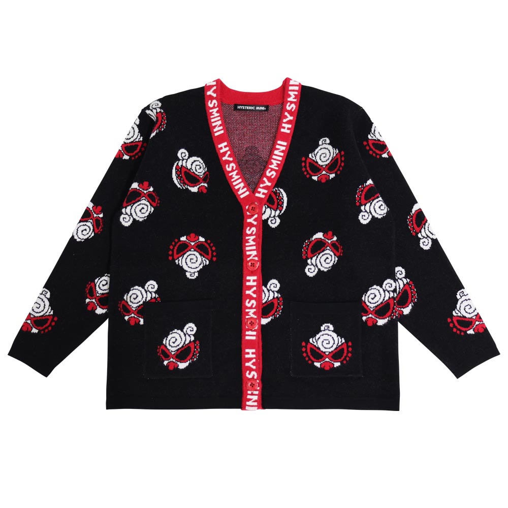 Hysteric Mini Direct  HystericMini MINI FACE ニットジャガード カーディガン(120cm