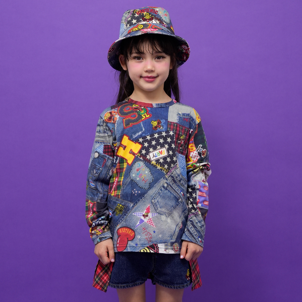 Hysteric Mini Direct Web HystericMini DENIM GEEK総柄 Viscotex Hysteric Mini Direct Web HystericMini DENIM GEEK総柄 Viscotex