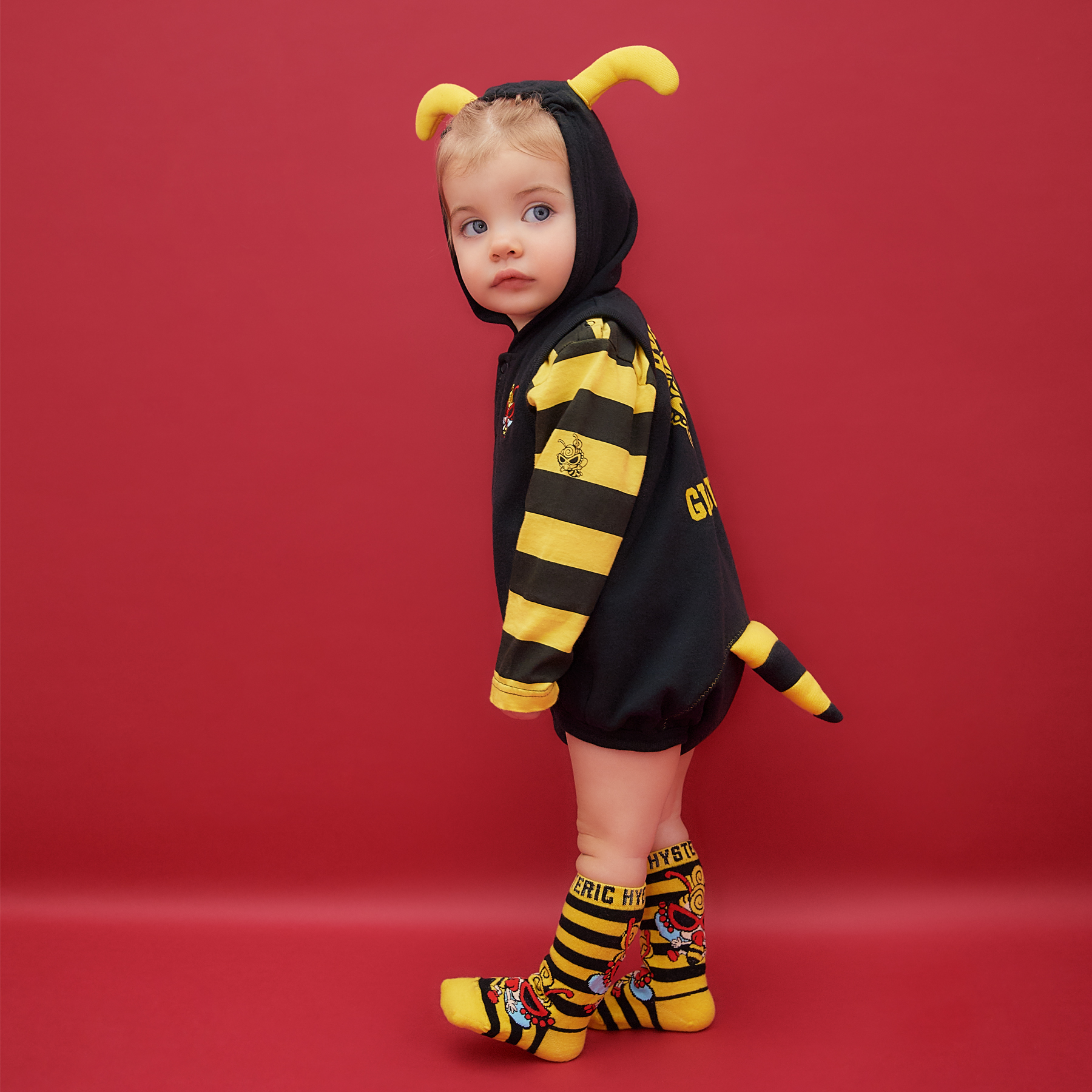 Hysteric Mini Direct Web MY FIRST HYSTERIC LITTLE BEE スウェットロンパース(80cm  イエロー): MFHマイファーストヒステリック- Official Online Store -