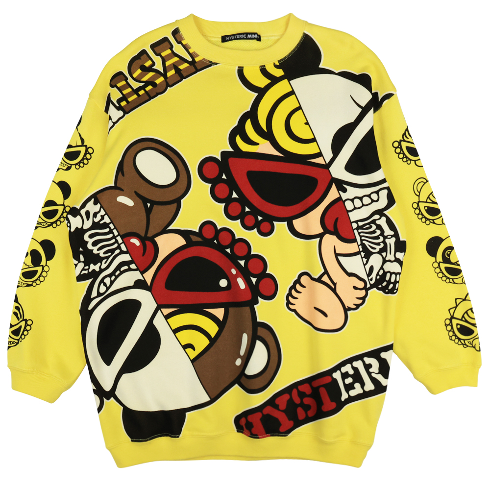 流行のアイテム HYSTERIC MINI パッチワークトレーナー120cm