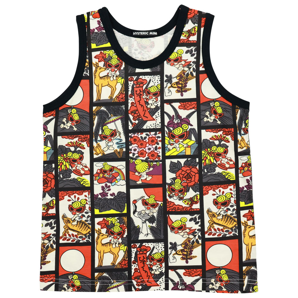 Hysteric Mini Direct Web Hystericmini HANAFUDA MINI総柄 タンクトップ(110cm マルチ): HYS ヒスミニ- Official Online Store