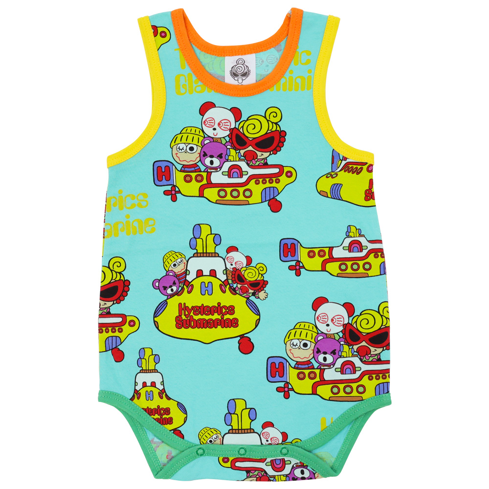 Hysteric Mini Direct Web MY FIRST HYSTERIC [BLACK LABEL]HYSTERICS  SUBMARINE総柄 ノースリーブロンパース(80cm エメラルドグリーン): MFHマイファーストヒステリック- Official Online  Store