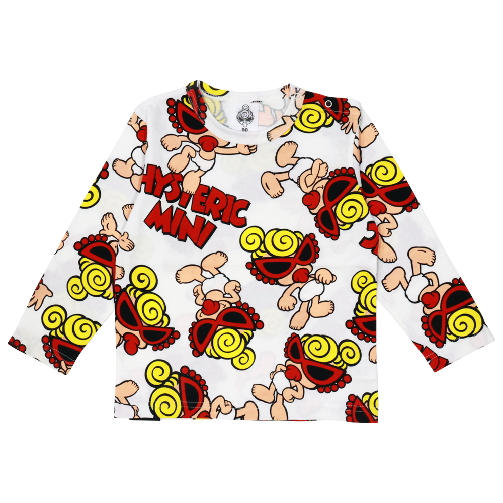 未使用！HYSTERIC MINI ヒステリックミニ 長袖 総柄 Tシャツ