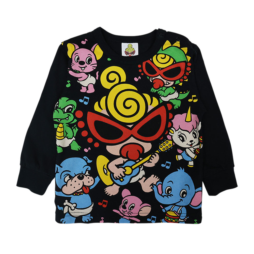 HYSTERIC MINI リトルオー長袖Tシャツとレギンスセット HYSTERIC MINI tシャツ HYS-MINI BAND CLUB ラグラン長袖Tシャツ