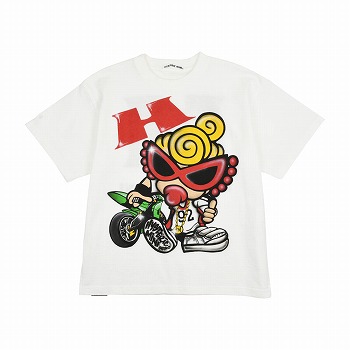 [AUGUST VACATION SPECIAL SALE]Hystericmini　AIR BRUSH2半袖Tシャツ