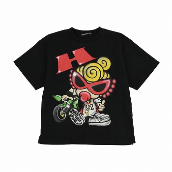[AUGUST VACATION SPECIAL SALE]Hystericmini　AIR BRUSH2半袖Tシャツ