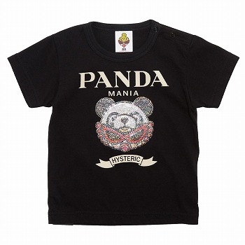 MY FIRST HYSTERIC　PANDA MANIA スパンコール刺繍Tシャツ