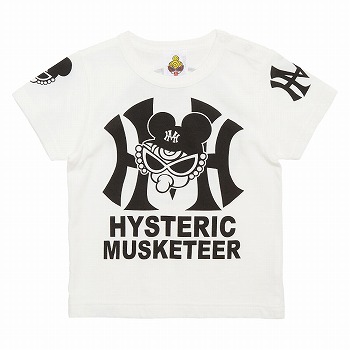 [AUGUST VACATION SPECIAL SALE]MY FIRST HYSTERIC　MASKETEER BASE BALL CLUB 半袖Tシャツ