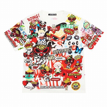 [AUGUST VACATION SPECIAL SALE]Hystericmini　CHAOS COLLAGE半袖Tシャツ