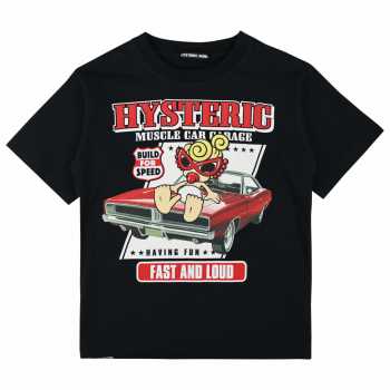 [AUGUST VACATION SPECIAL対象商品]Hystericmini　RIDE LIKE THE WIND半袖Tシャツ