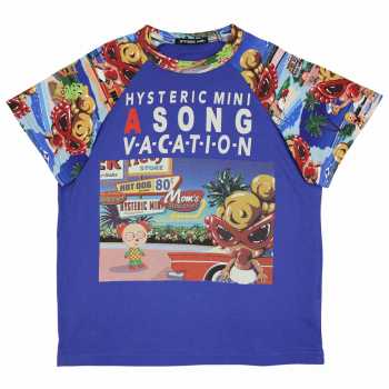 [AUGUST VACATION SPECIAL対象商品]Hystericmini　A SONG VACATION 半袖ラグランTシャツ