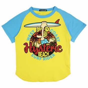 [AUGUST VACATION SPECIAL対象商品]Hystericmini　HYSTERIC SURF CLUB ラグランTシャツ
