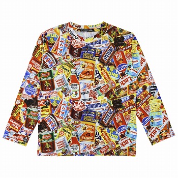 Hystericmini　Wacky Packages総柄 長袖Tシャツ
