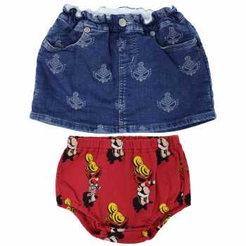 MY FIRST HYSTERIC@MINI FACE WK[h DENIM XJ[g&MINI DOLL u} Zbg