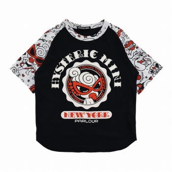 Hystericmini　TATTOO PARLOUR ラグラン半袖Tシャツ