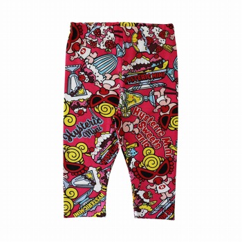 MY FIRST HYSTERIC　HYSTERIC MINI SWEETS PARLOUR総柄 5分丈レギンス