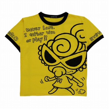 Hystericmini　SELFISH BABY BORN TO LOVE リンガーTシャツ