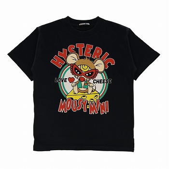 Hystericmini　MOUSYMINILOVESCHEESE半袖Tシャツ