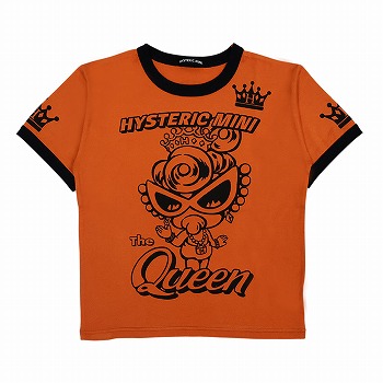 Hystericmini　QUEEN MINI リンガーTシャツ