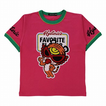 Hystericmini　TIGER MINI リンガー半袖Tシャツ